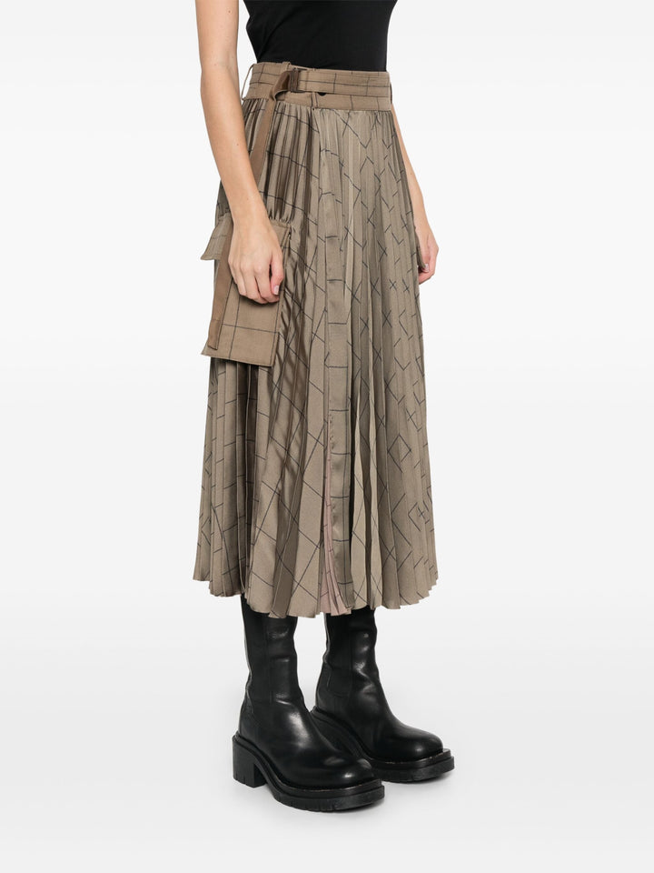 Windowpane Skirt