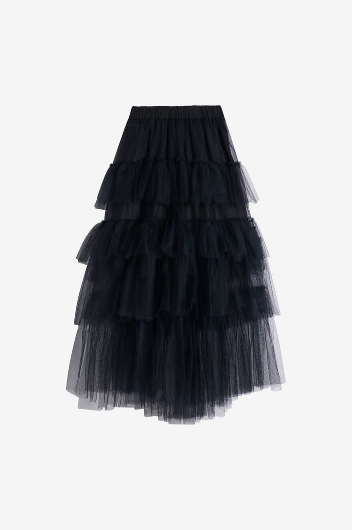 Long Tutu Skirt With Embroidered Details