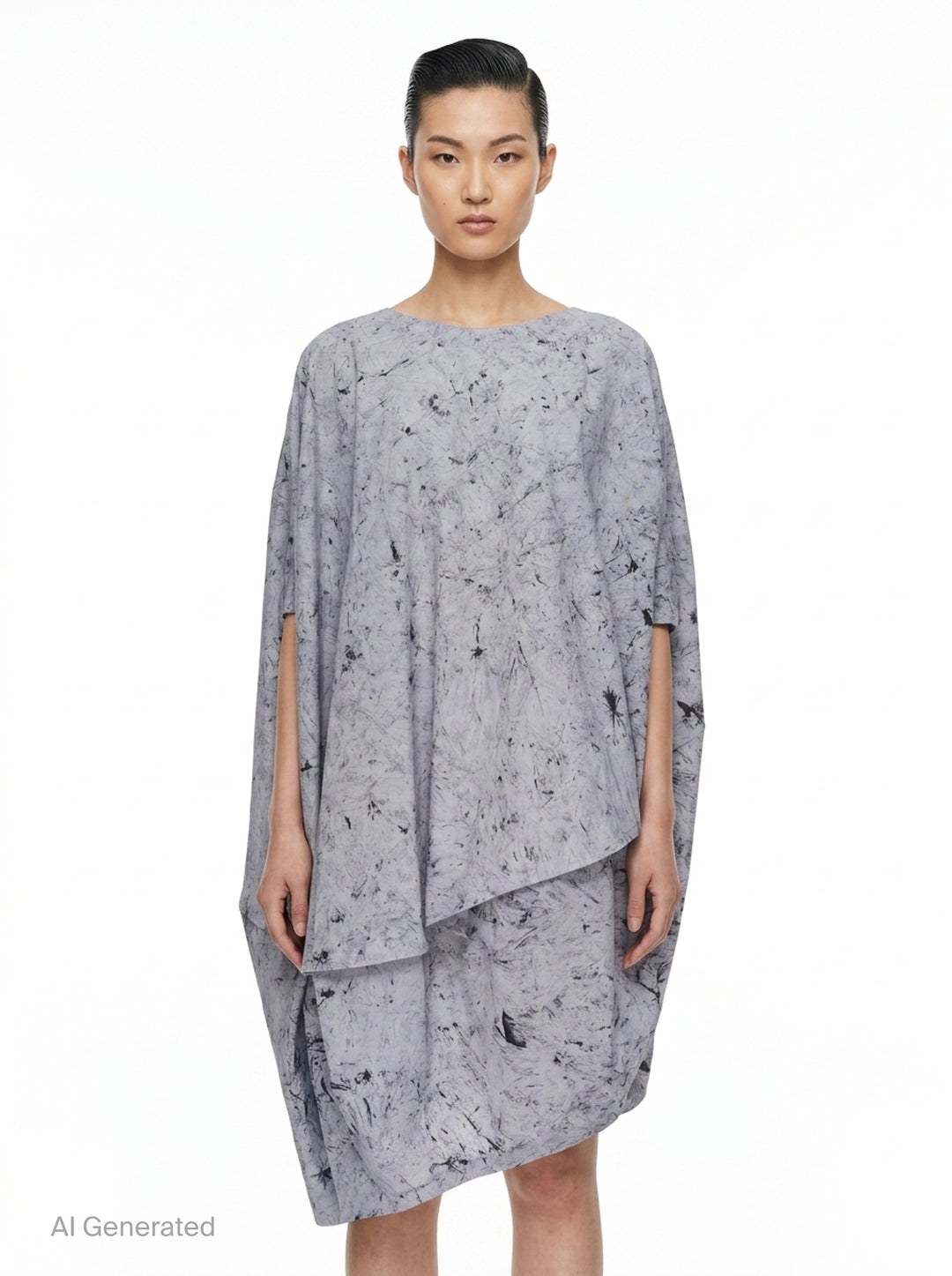 Bubble Dye Draped Dress | 132 5. Issey Miyake | Club21 - front