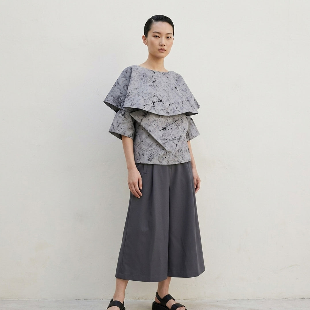 Bubble Dye Ruffle Blouse | 132 5. Issey Miyake | Club21 - lifestyle