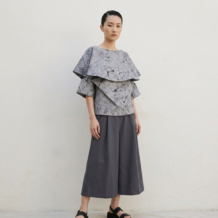 Bubble Dye Ruffle Blouse | 132 5. Issey Miyake | Club21 - lifestyle