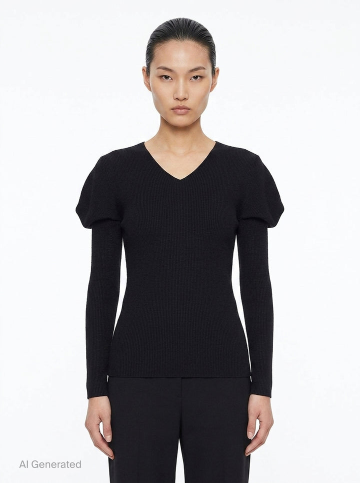 Flat Rib Knit Blouse | 132 5. Issey Miyake | Club21 - front