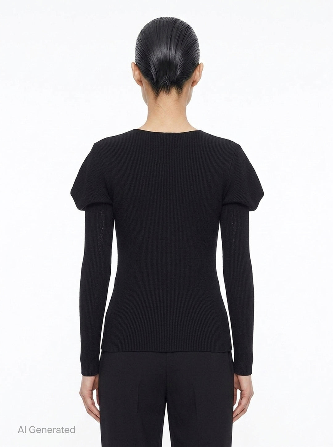 Flat Rib Knit Blouse | 132 5. Issey Miyake | Club21 - back