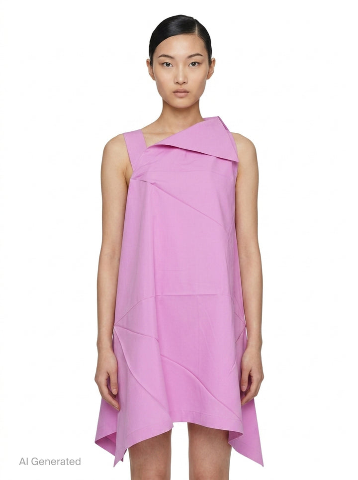 Fractal Solid Woven Dress | 132 5. Issey Miyake | Club21 - front