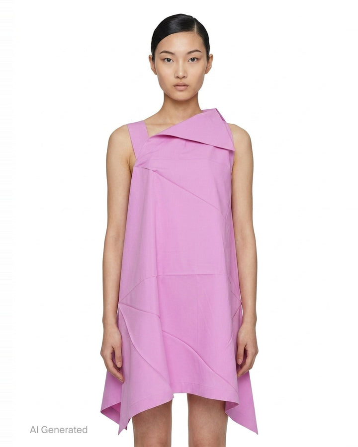 Fractal Solid Woven Dress | 132 5. Issey Miyake | Club21 - front