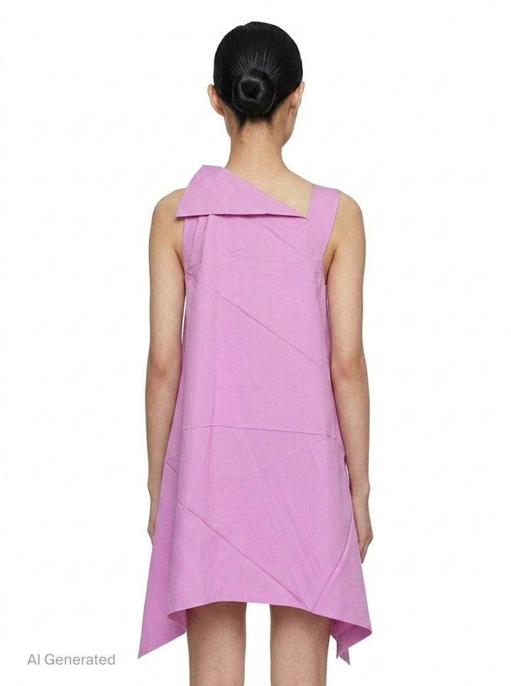 Fractal Solid Woven Dress | 132 5. Issey Miyake | Club21 - back