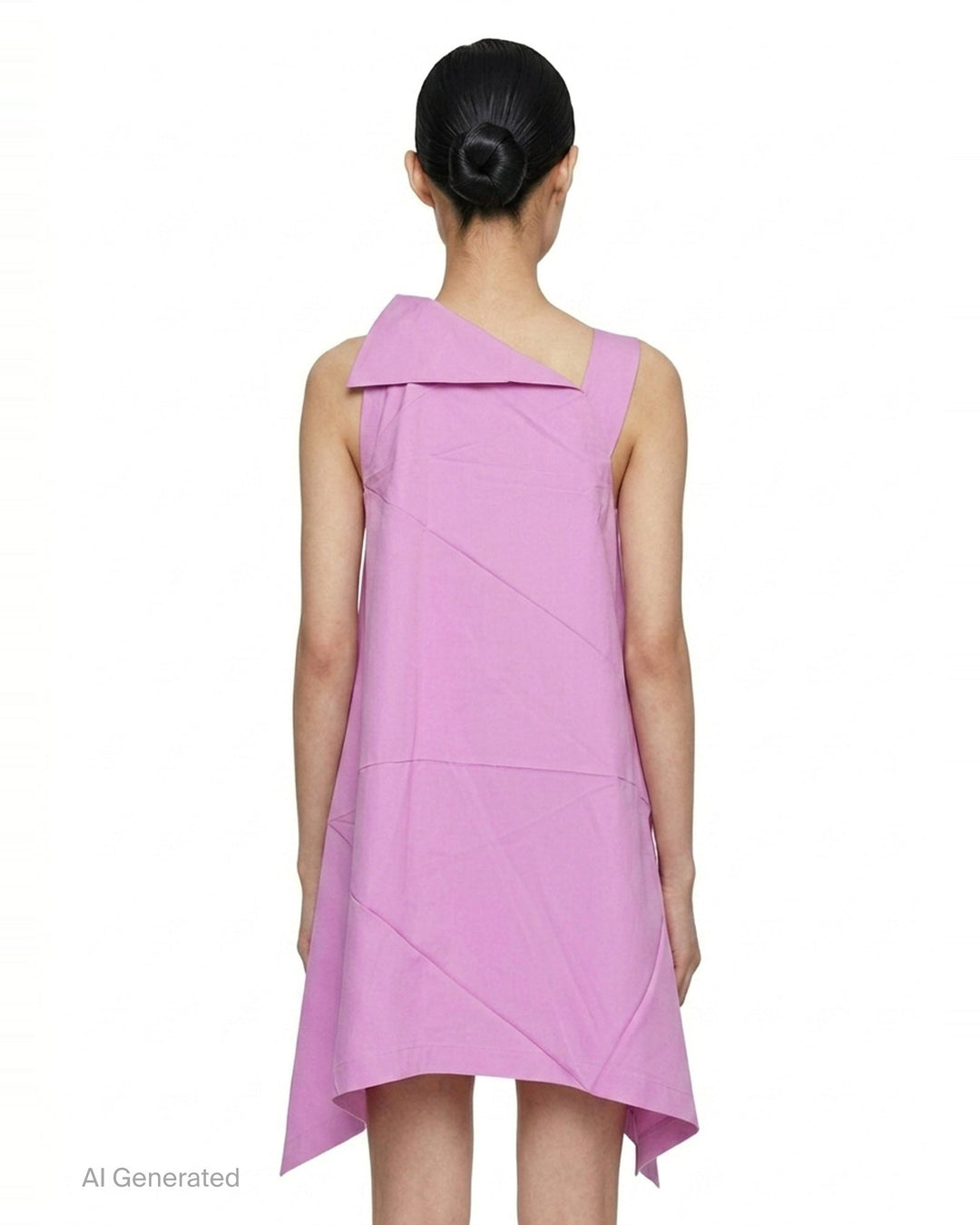 Fractal Solid Woven Dress | 132 5. Issey Miyake | Club21 - back