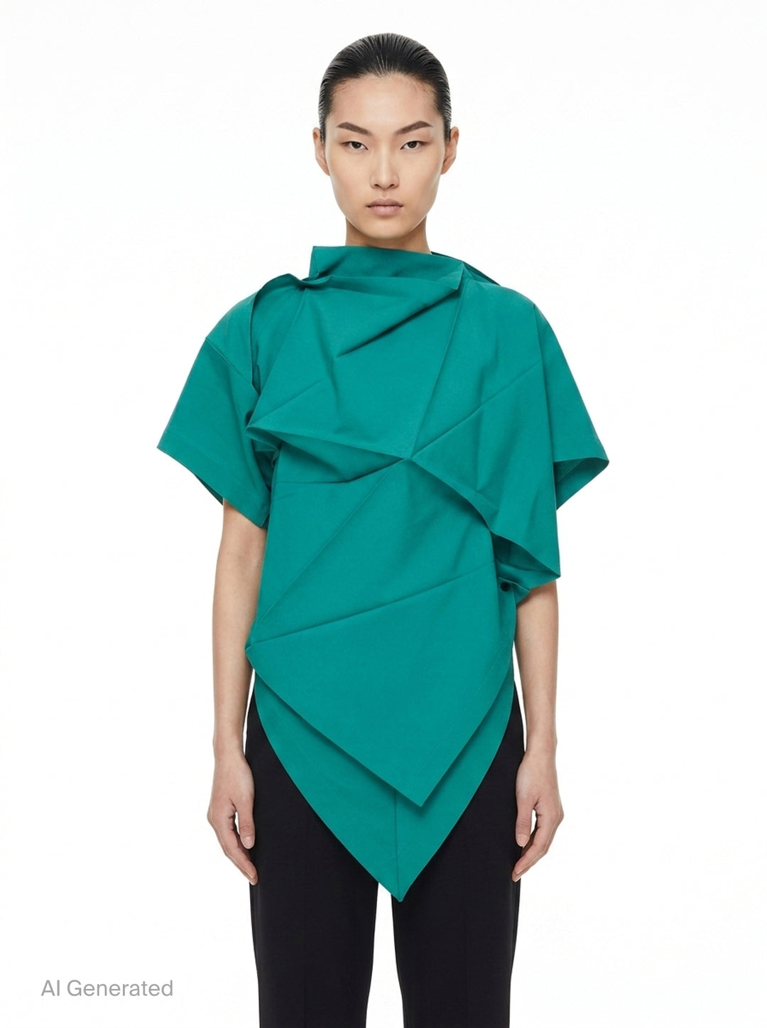 Origami Fold Solid Tunic | 132 5. Issey Miyake | Club21 - front