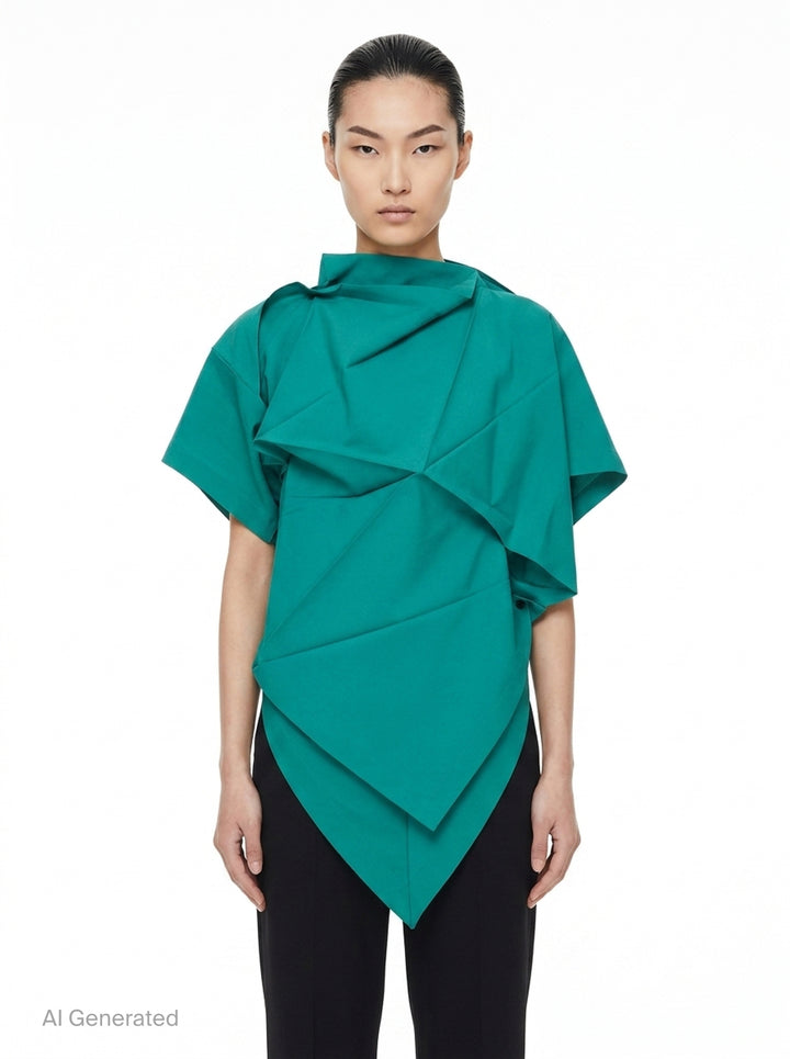 Origami Fold Solid Tunic | 132 5. Issey Miyake | Club21 - front