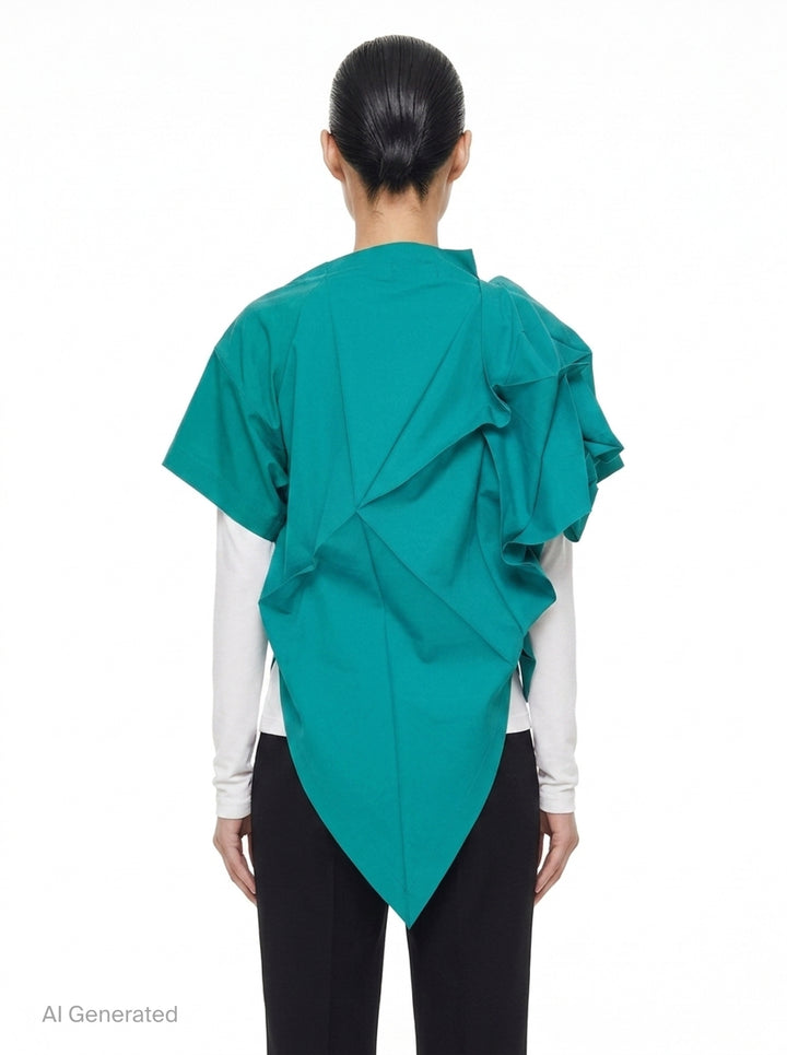 Origami Fold Solid Tunic | 132 5. Issey Miyake | Club21 - back