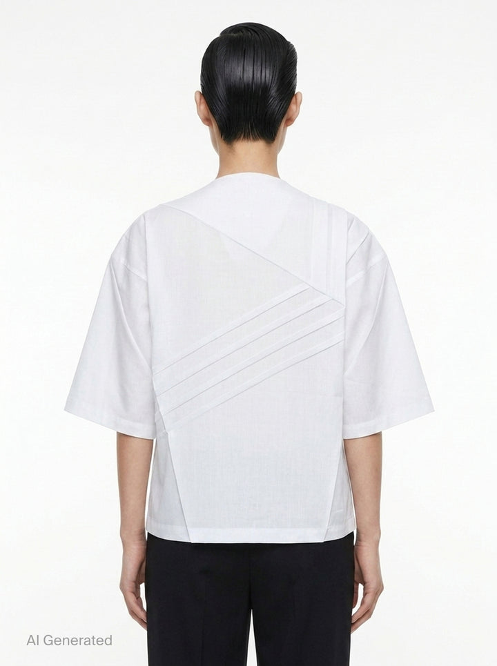 Pleats Basic Woven Top | 132 5. Issey Miyake | Club21 - back