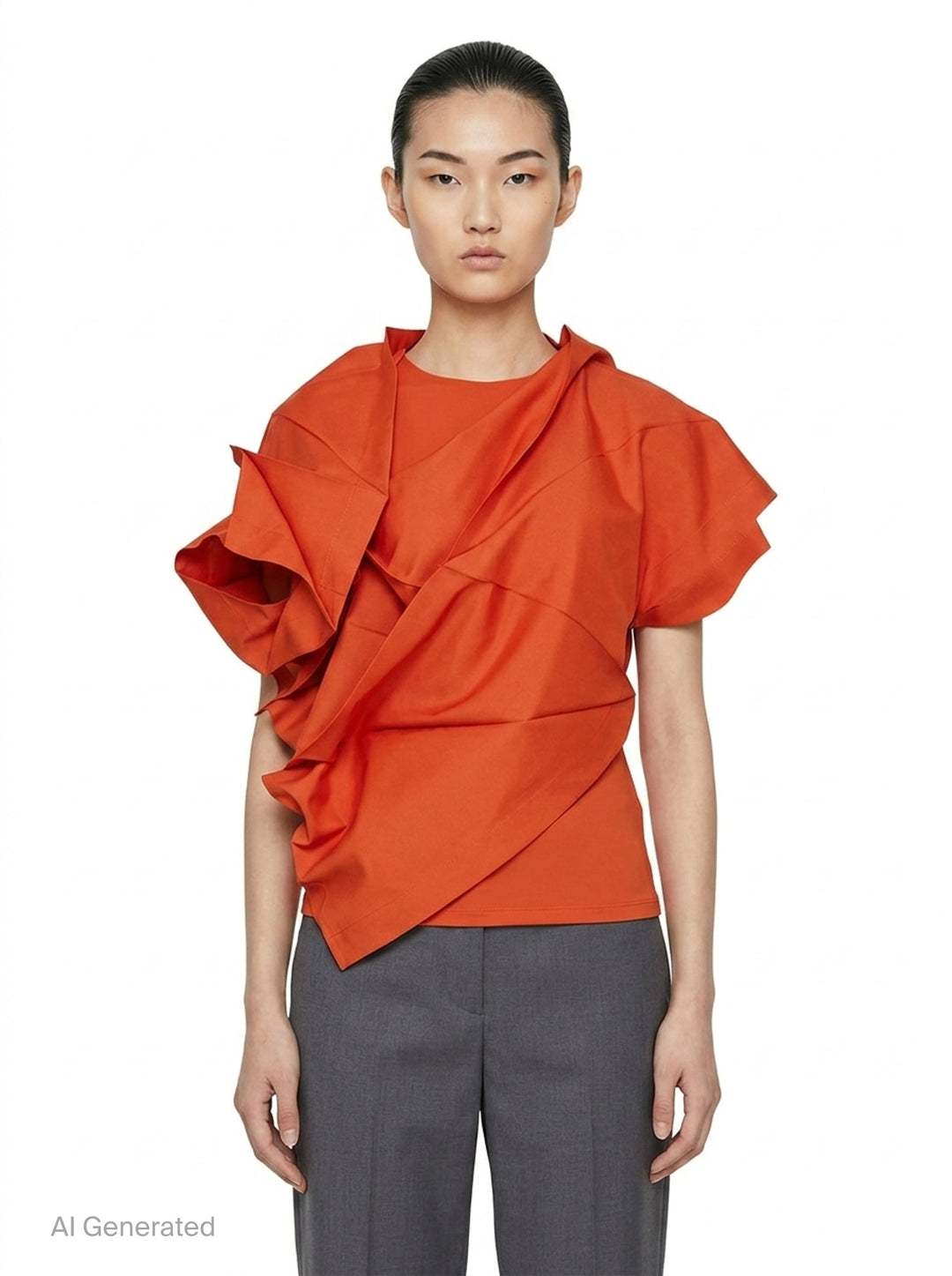 Solid Draped Woven Top | 132 5. Issey Miyake | Club21 - front