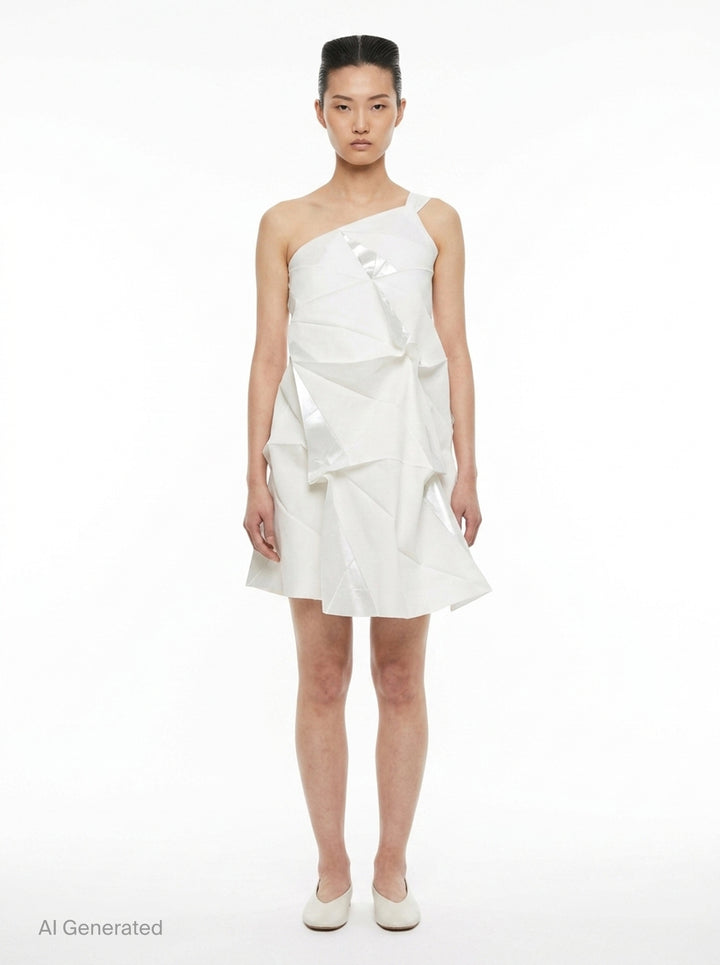 Standard Origami Structured Dress | 132 5. Issey Miyake | Club21 - front