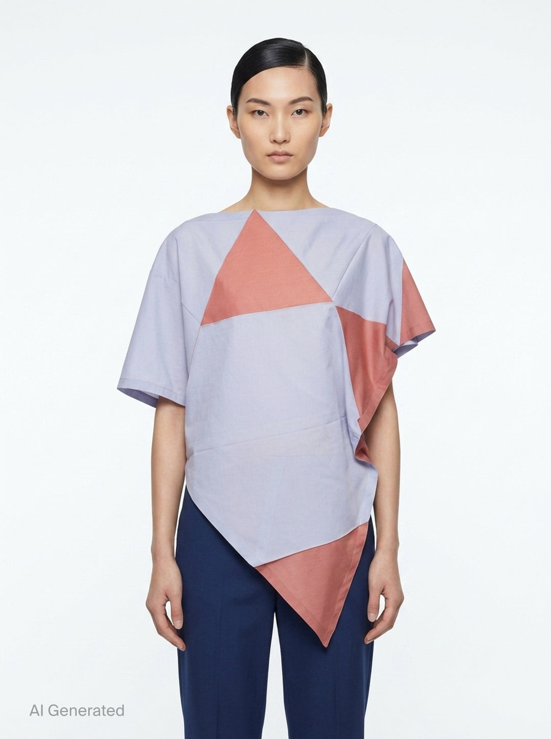 Triangle Print T-Blouse | 132 5. Issey Miyake | Club21 - front