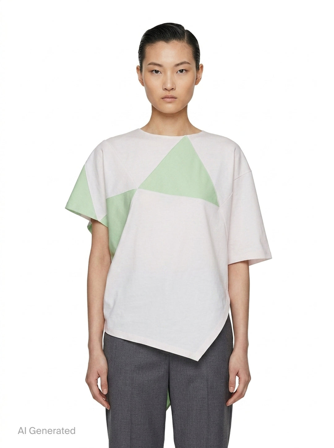 Triangle Print T-Blouse | 132 5. Issey Miyake | Club21 - front