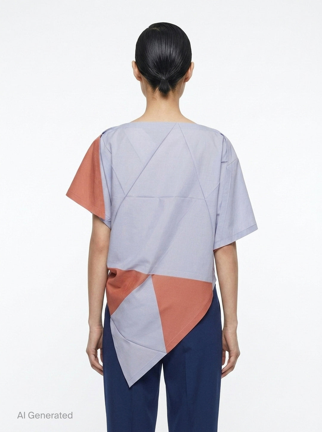 Triangle Print T-Blouse | 132 5. Issey Miyake | Club21 - back