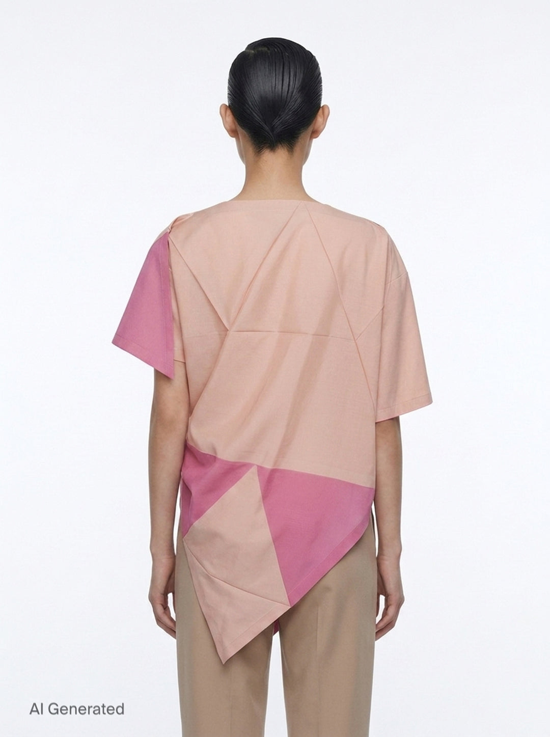 Triangle Print T-Blouse | 132 5. Issey Miyake | Club21 - back