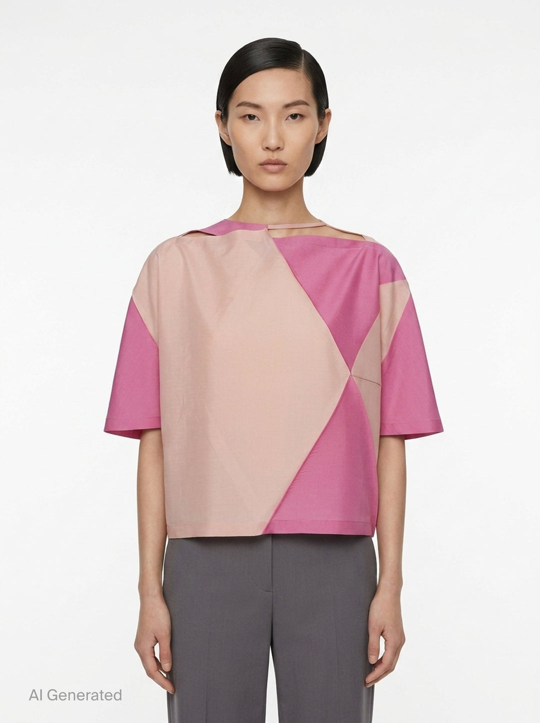 Triangle Print Woven Top | 132 5. Issey Miyake | Club21 - front