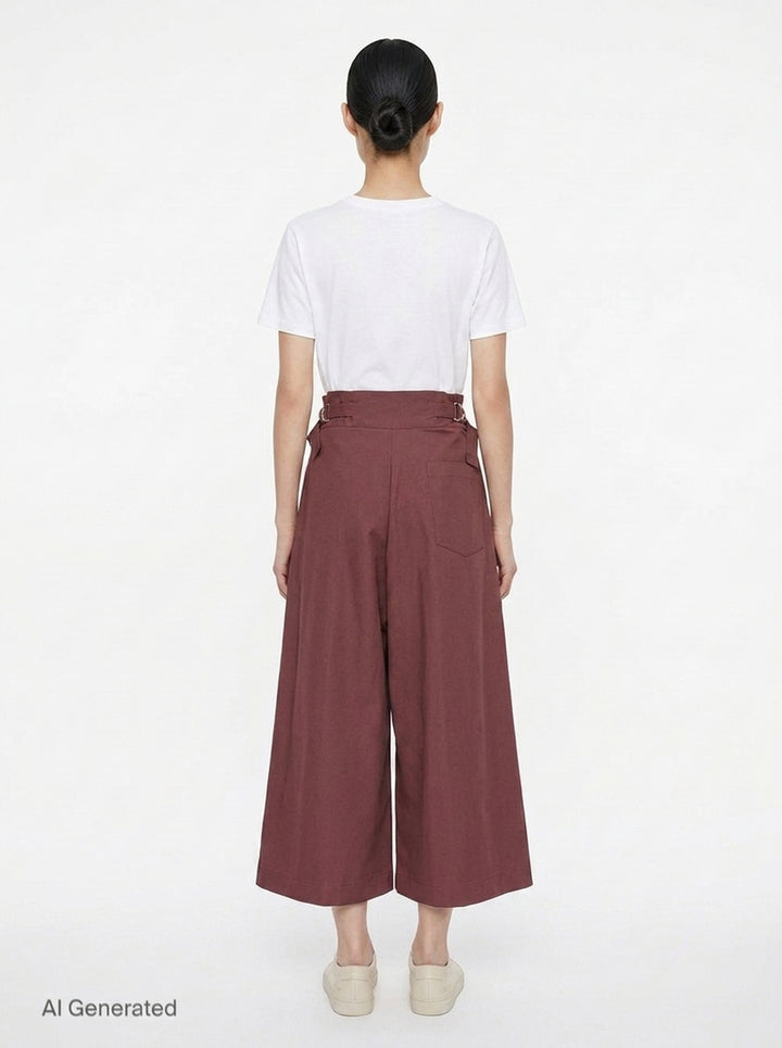 Wide Leg Culotte Pants | 132 5. Issey Miyake | Club21 - back