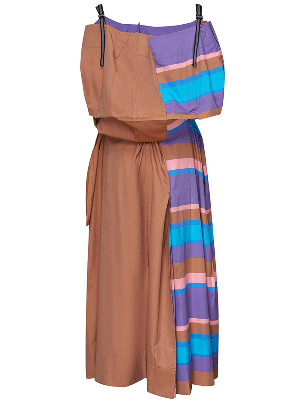 132-5.-ISSEY-MIYAKE-EARTH-Dress-Brown-2