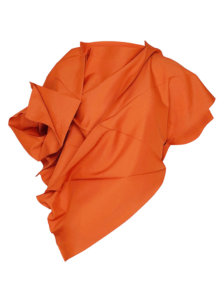 132-5.-ISSEY-MIYAKE-NO.1-SOLID-Top-Orange-1