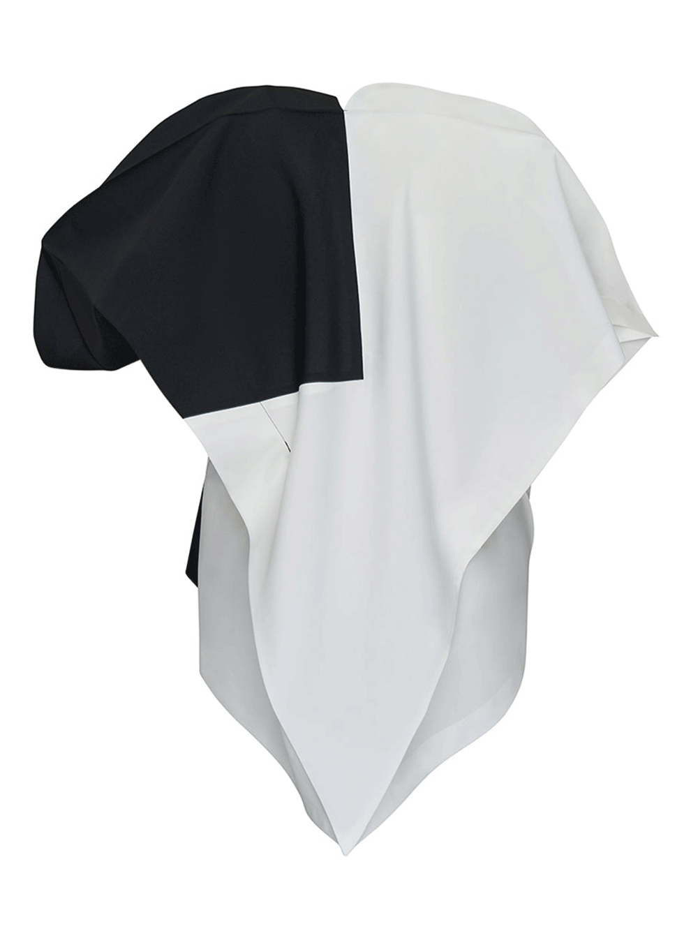 132-5.-ISSEY-MIYAKE-SWITCHING-VOLUME-Blouse-Black-White-2