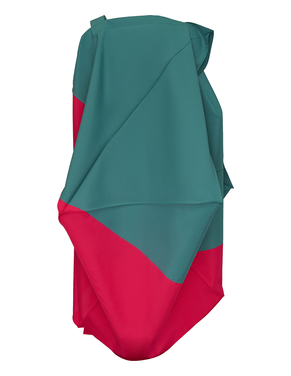 132-5.-ISSEY-MIYAKE-SWITCHING-VOLUME-Dress-Sage-Green-2