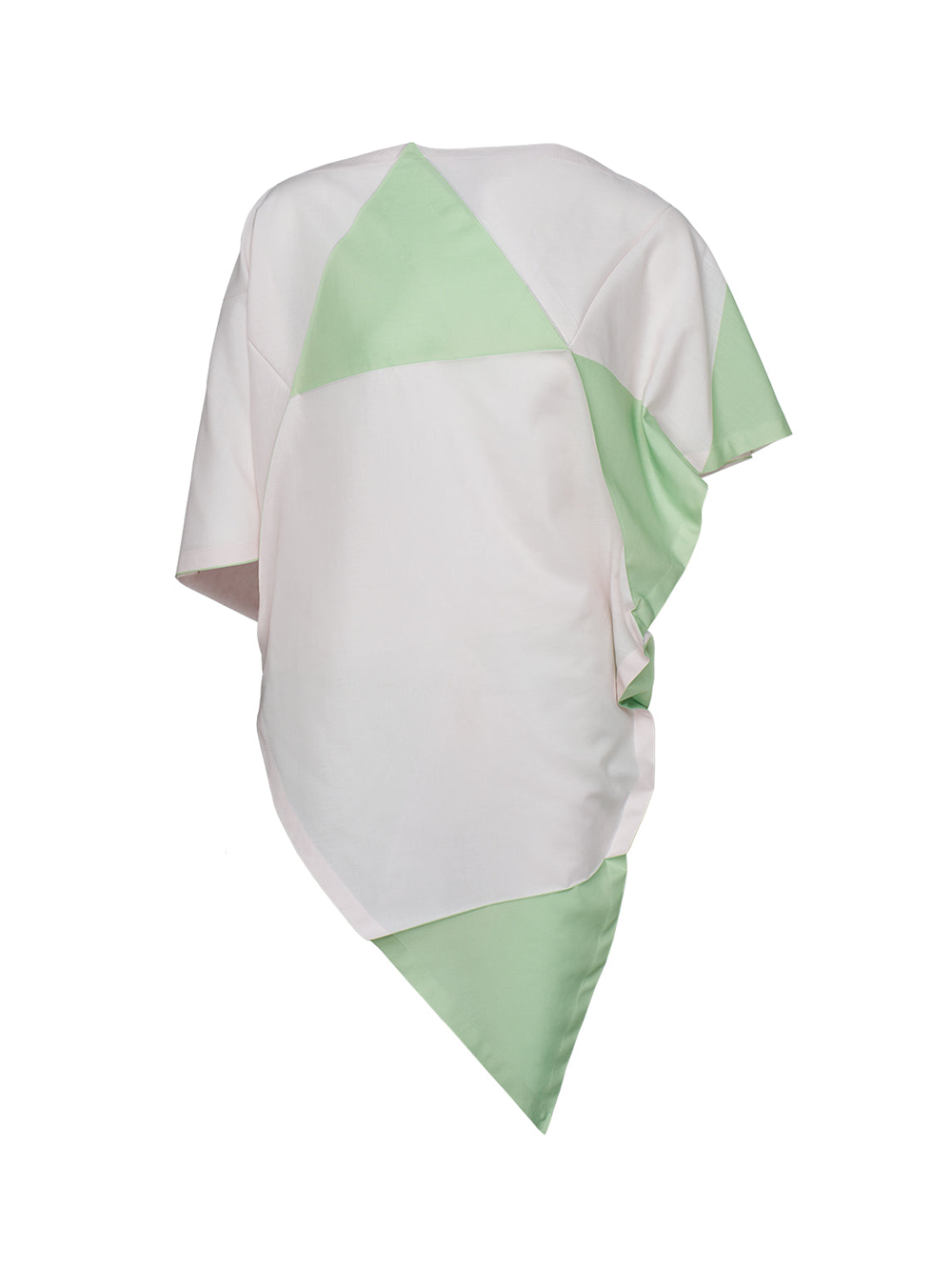 1325.ISSEYMIYAKE_TrianglePrintTBlouse-Offwhitelightgreem