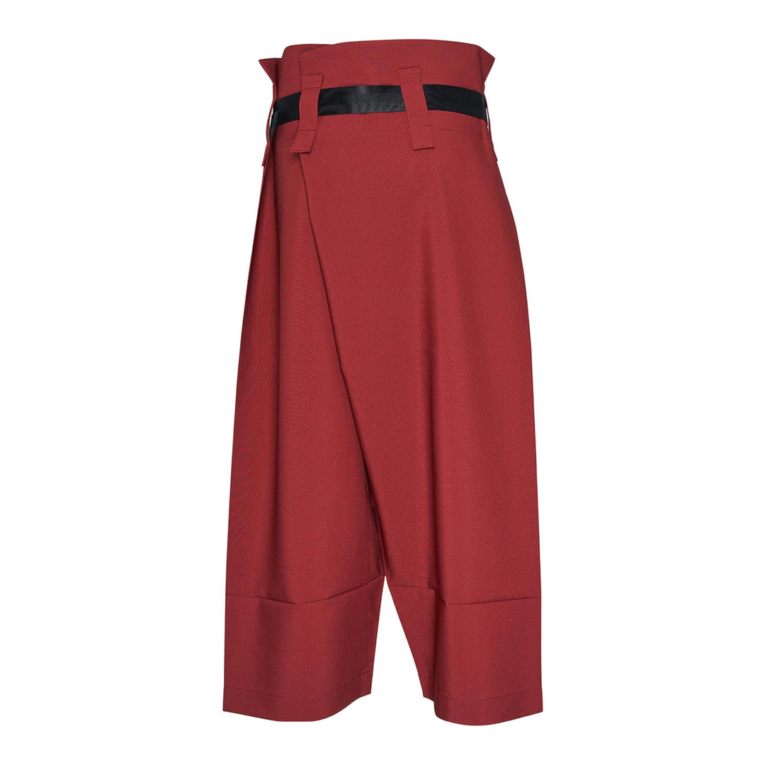 1325.ISSEY-MIYAKE-FOLD-HOURGLASS-Woven-Pants-Red-2