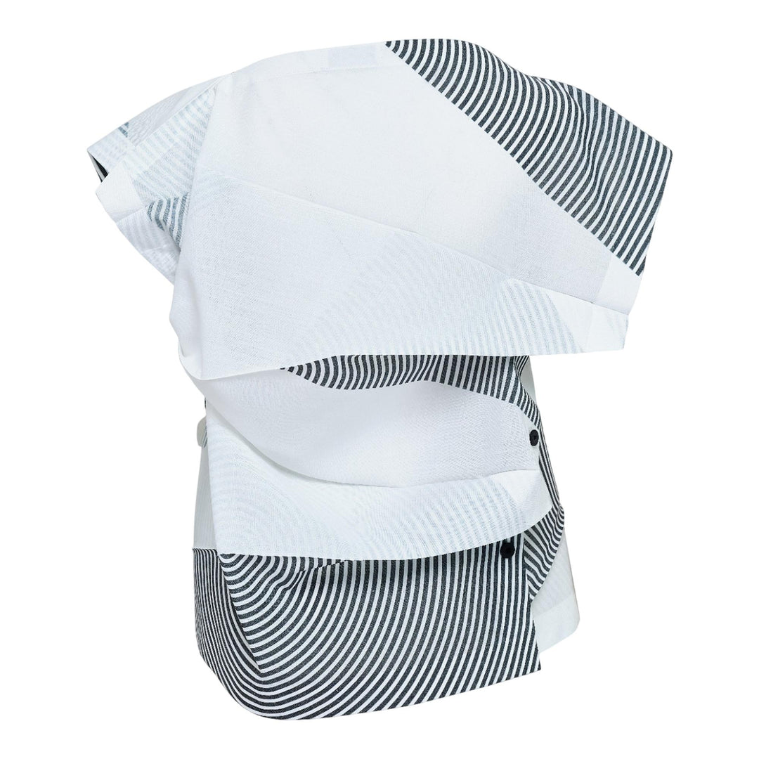 Club21 - 132 5. ISSEY MIYAKE - Fold Ramie Print Woven Top - WOVEN TOPS - White