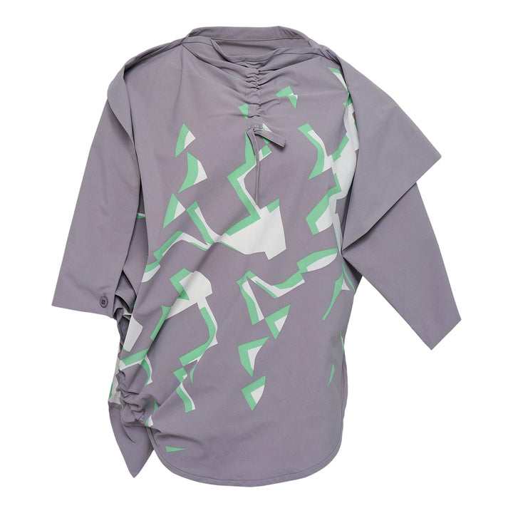 Club21 - 132 5. ISSEY MIYAKE - Shaded Gap Woven Top - WOVEN TOPS - Light Gray