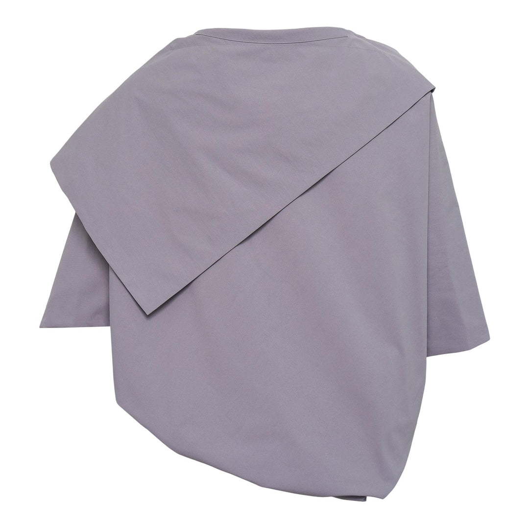 Club21 - 132 5. ISSEY MIYAKE - Shaded Gap Woven Top - WOVEN TOPS - Light Gray