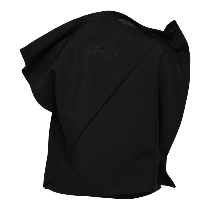 Club21 - 132 5. ISSEY MIYAKE - Square Ramie Woven Top - WOVEN TOPS - Black