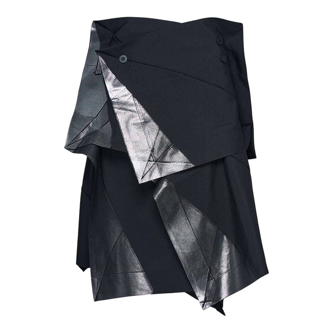 132-5.-ISSEY-MIYAKE-STANDARD-Skirt-Black-_-Silver-1