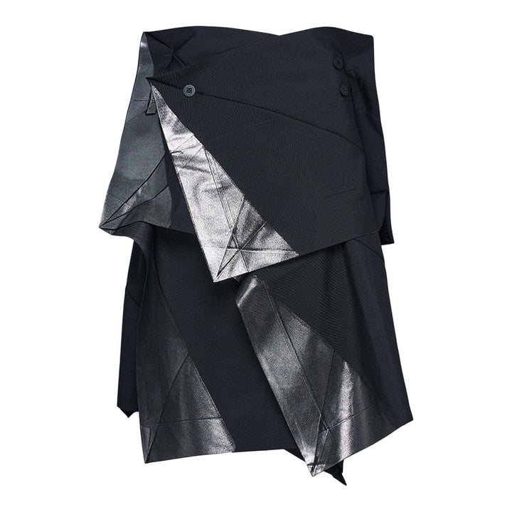 132-5.-ISSEY-MIYAKE-STANDARD-Skirt-Black-_-Silver-1