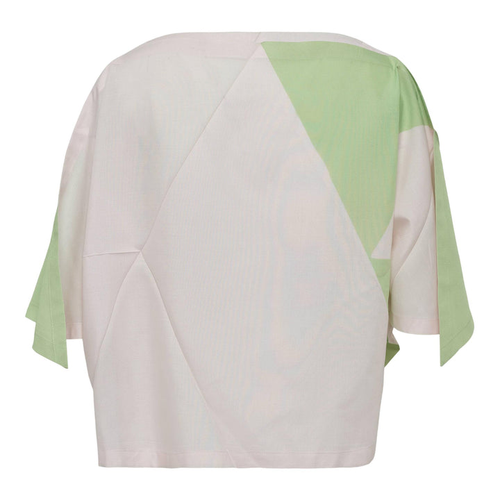 Club21 - 132 5. ISSEY MIYAKE - Triangle Print T Dress - WOVEN TOPS - Off-White Light Green