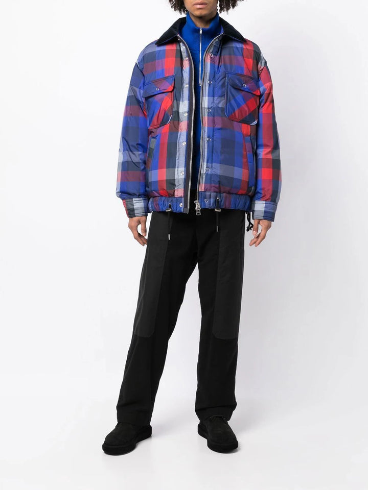 Plaid Padded Blouson