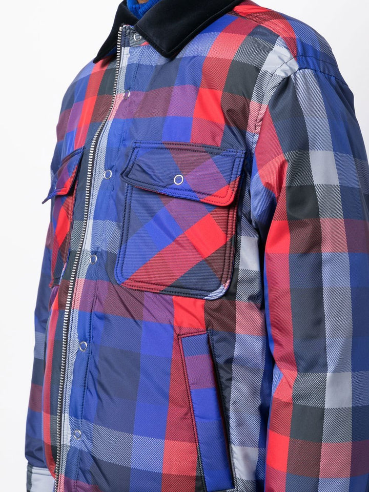 Plaid Padded Blouson