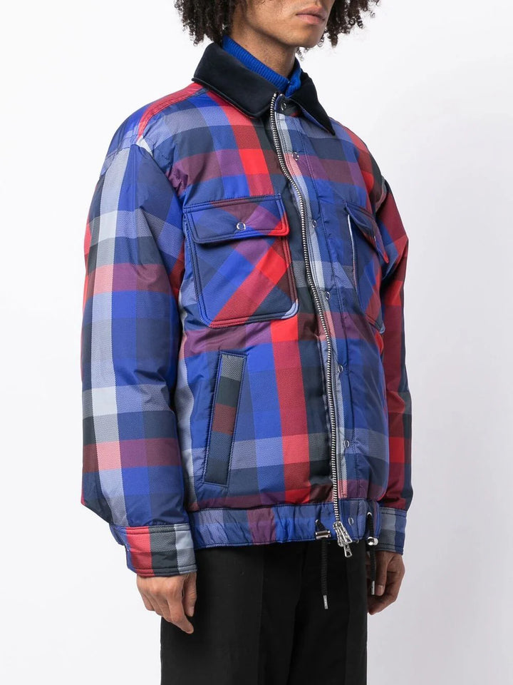 Plaid Padded Blouson