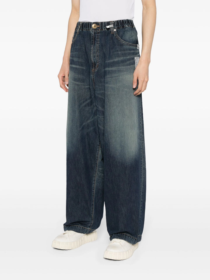 Light Denim Wide Pants