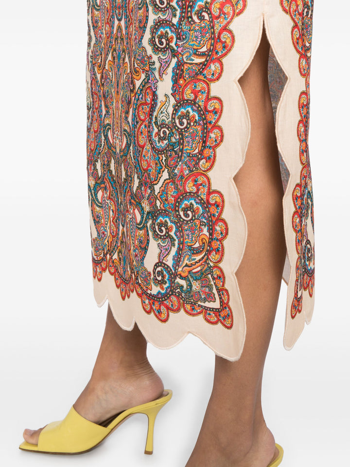 Ottie Scallop Midi Skirt