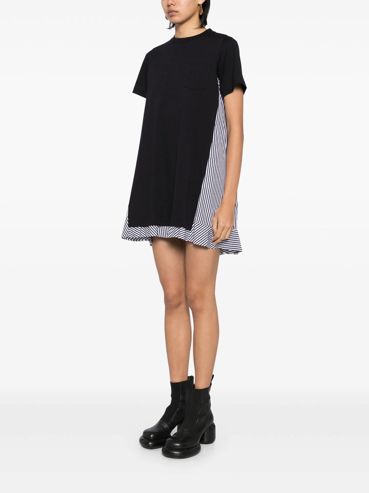 Cotton Poplin X Cotton Jersey Dress