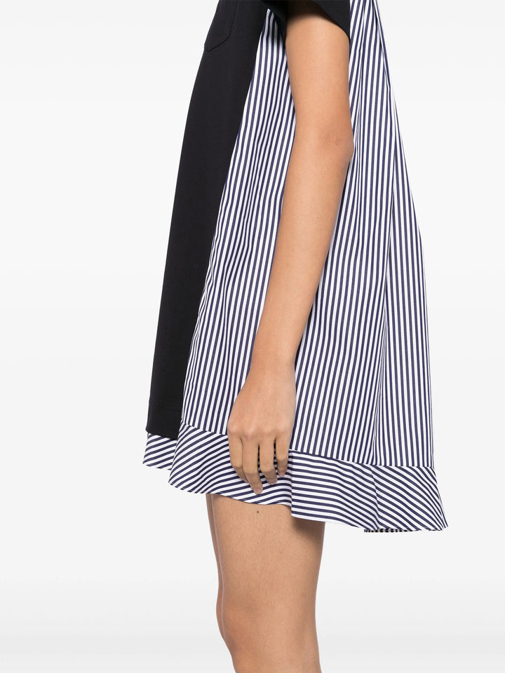 Cotton Poplin X Cotton Jersey Dress