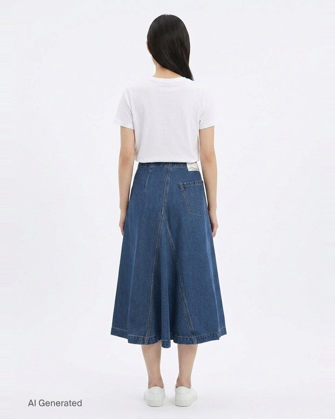 Asymmetrical Denim Midi Skirt | 3.1 Phillip Lim | Club21 - back