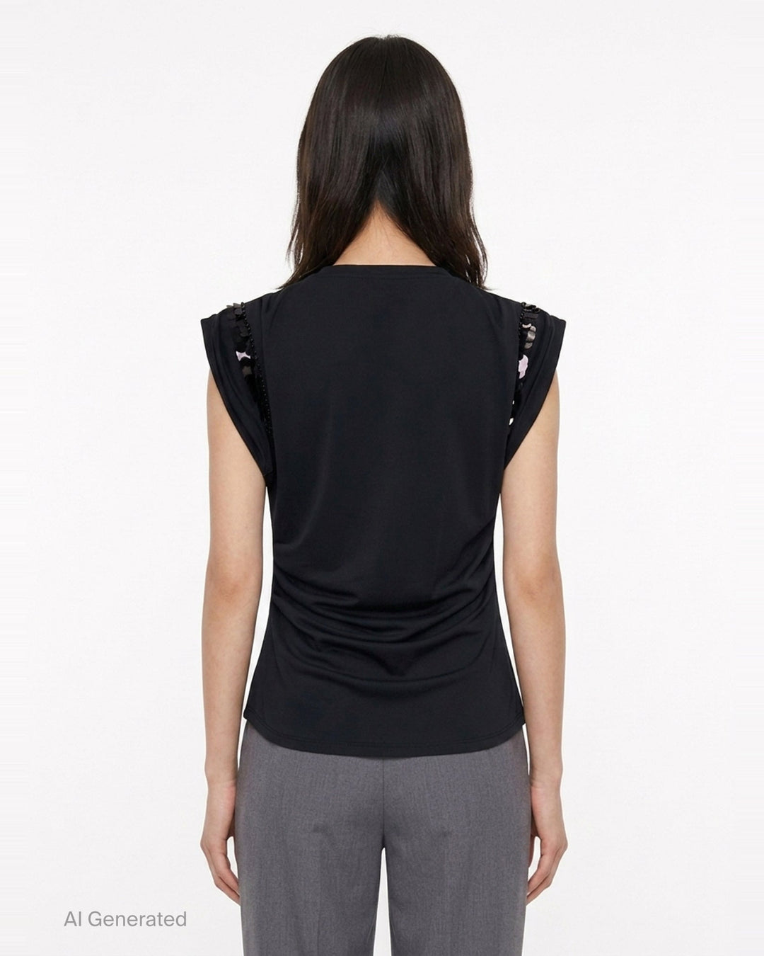 Embellished Draped Jersey Top | 3.1 Phillip Lim | Club21 - back
