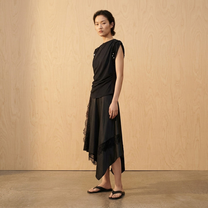 Embellished Draped Jersey Top | 3.1 Phillip Lim | Club21 - lifestyle
