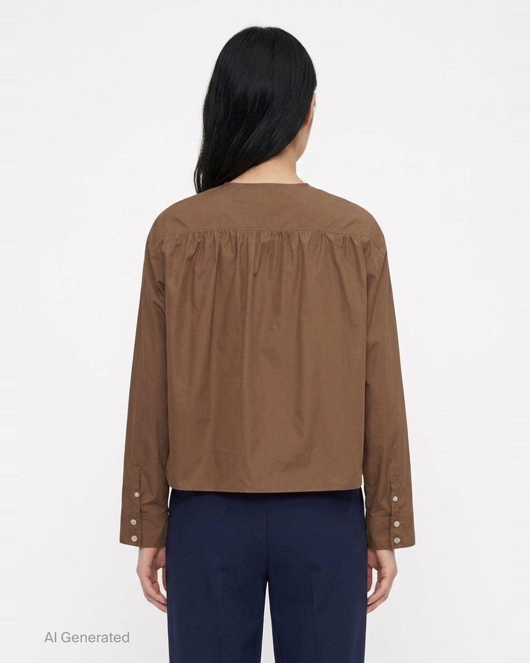 Gathered Poplin Studded Blouse | 3.1 Phillip Lim | Club21 - back