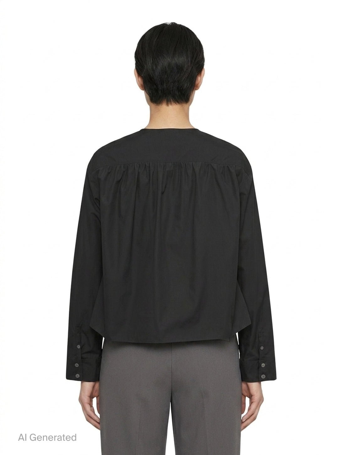 Gathered Poplin Studded Blouse | 3.1 Phillip Lim | Club21 - back