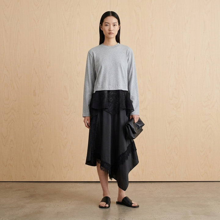 Long Sleeve Organza Combo Tee | 3.1 Phillip Lim | Club21 - lifestyle