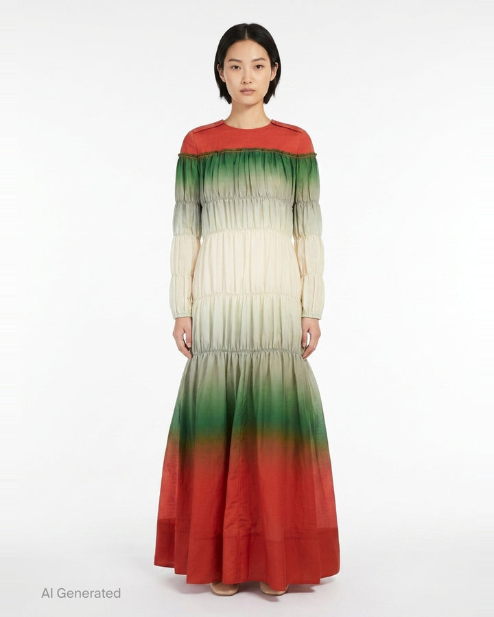 Ombré Voile Gathered Maxi Dress | 3.1 Phillip Lim | Club21 - front